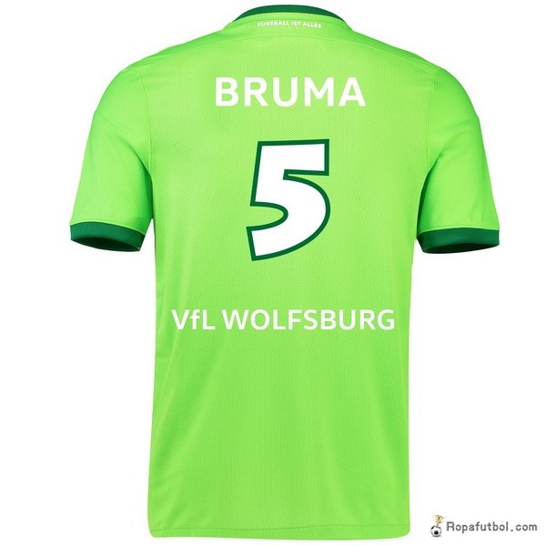 Camiseta VfL Wolfsburgo Replica Primera Ropa Bruma 2016/17 Verde